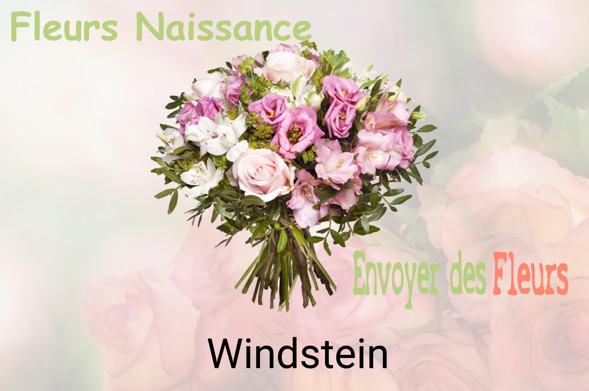 Bouquet de fleurs de naissance livré à Windstein
