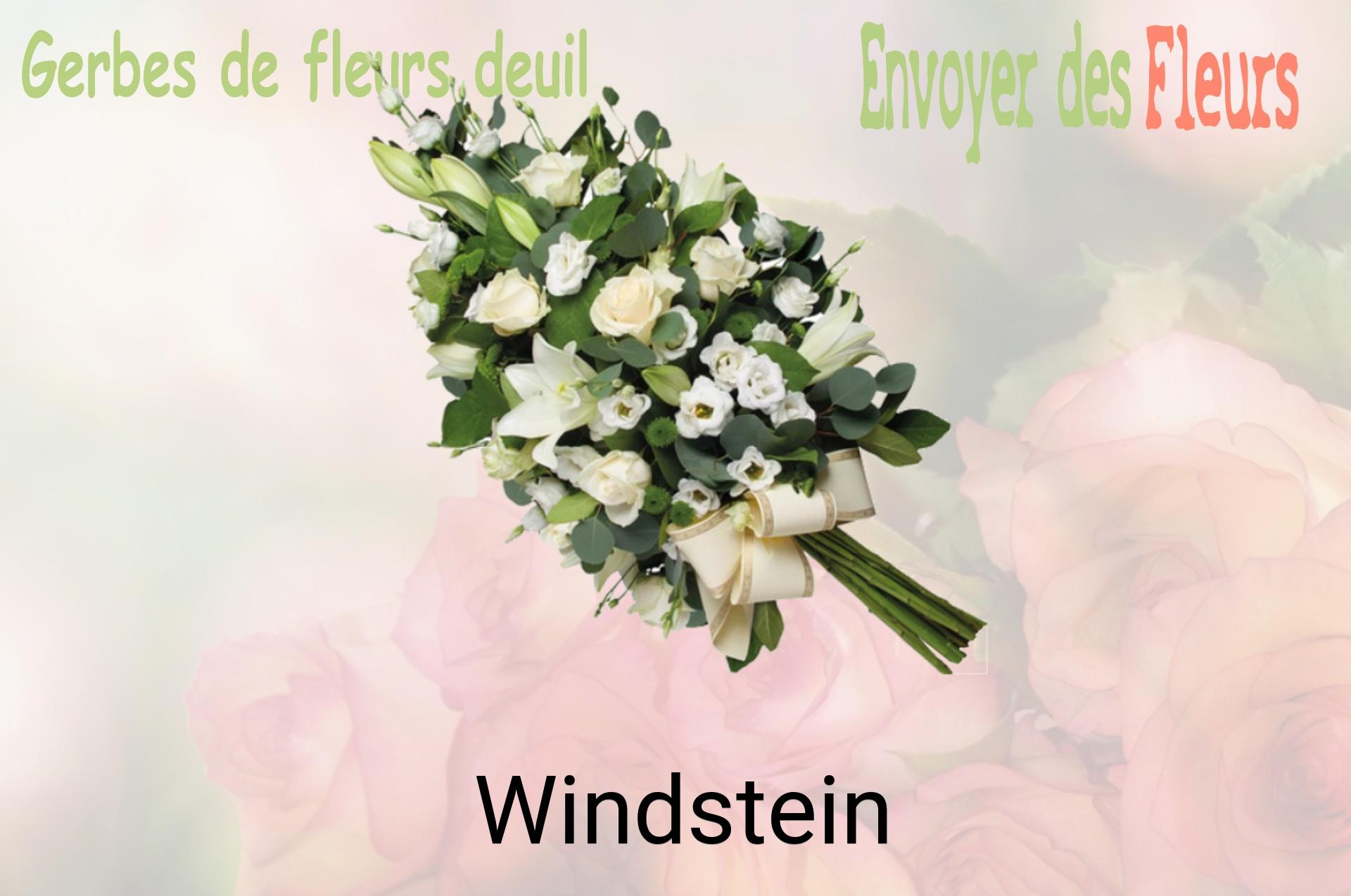 Gerbe de fleurs de deuil livrée à Windstein